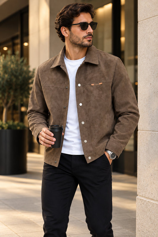 Casaco Heritage Suede Homem | WELL4FIT