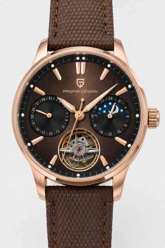 Relógio Pagani Design Automatic | Safira & Open Heart
