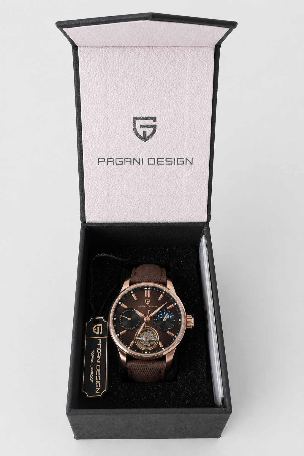 Relógio Pagani Design Automatic | Safira & Open Heart