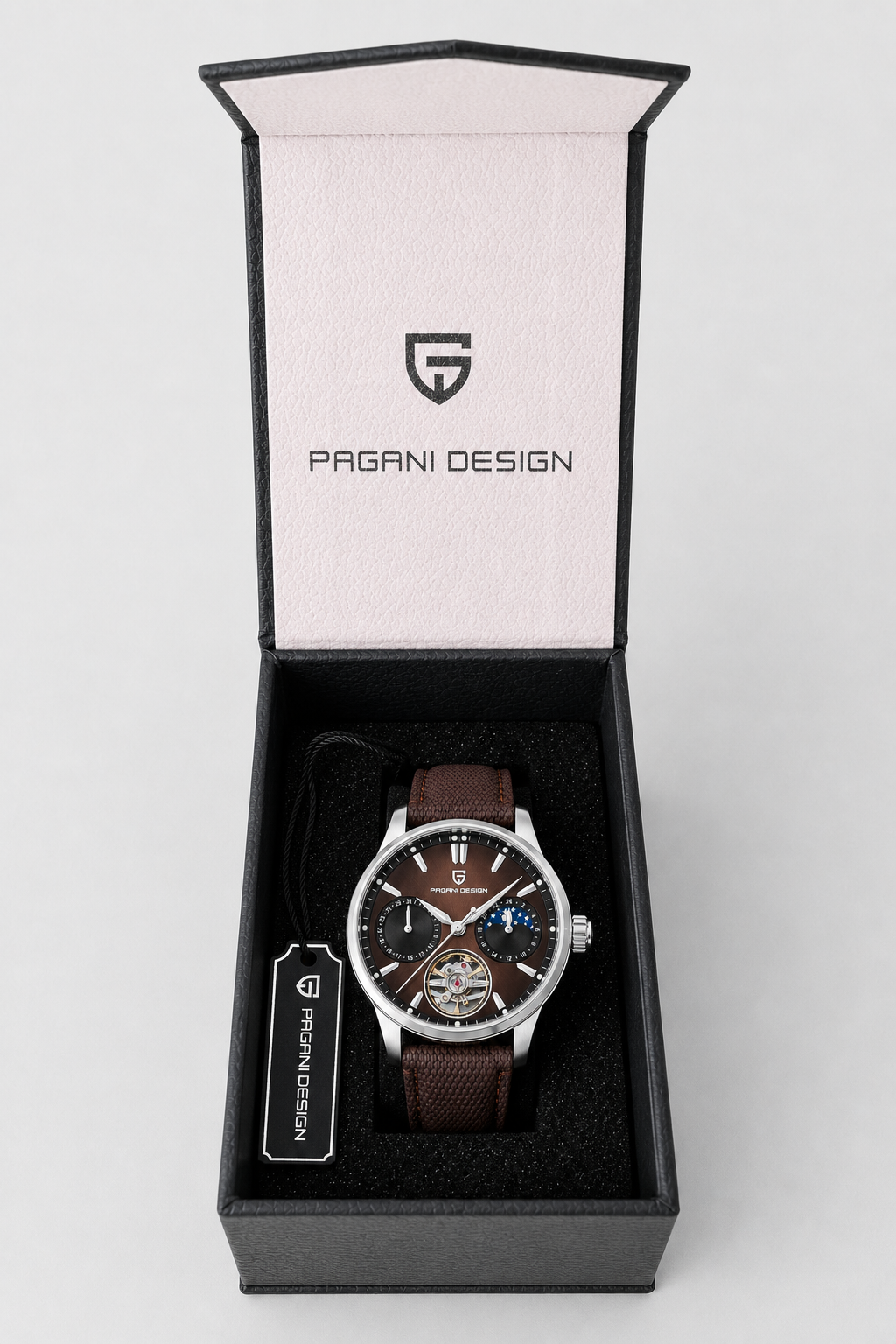 Relógio Pagani Design Automatic | Safira & Open Heart