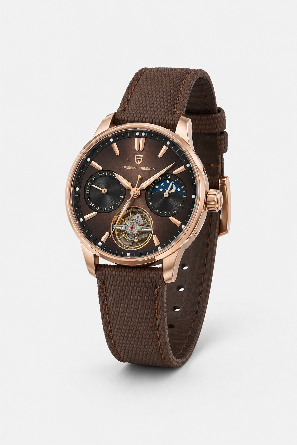 Relógio Pagani Design Automatic | Safira & Open Heart