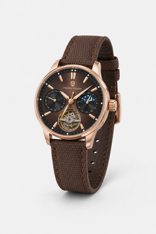 Relógio Pagani Design Automatic | Safira & Open Heart