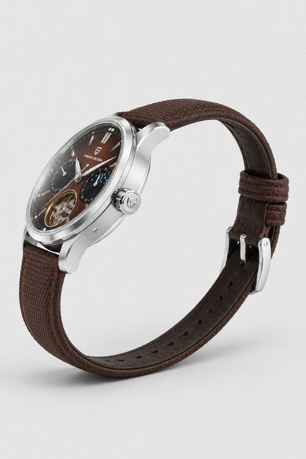 Relógio Pagani Design Automatic | Safira & Open Heart