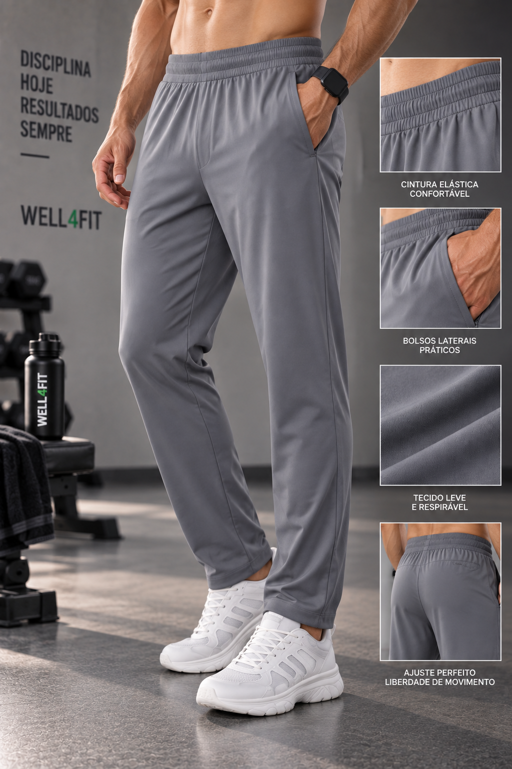 Calças Active Flex Homem | Performance Premium WELL4FIT