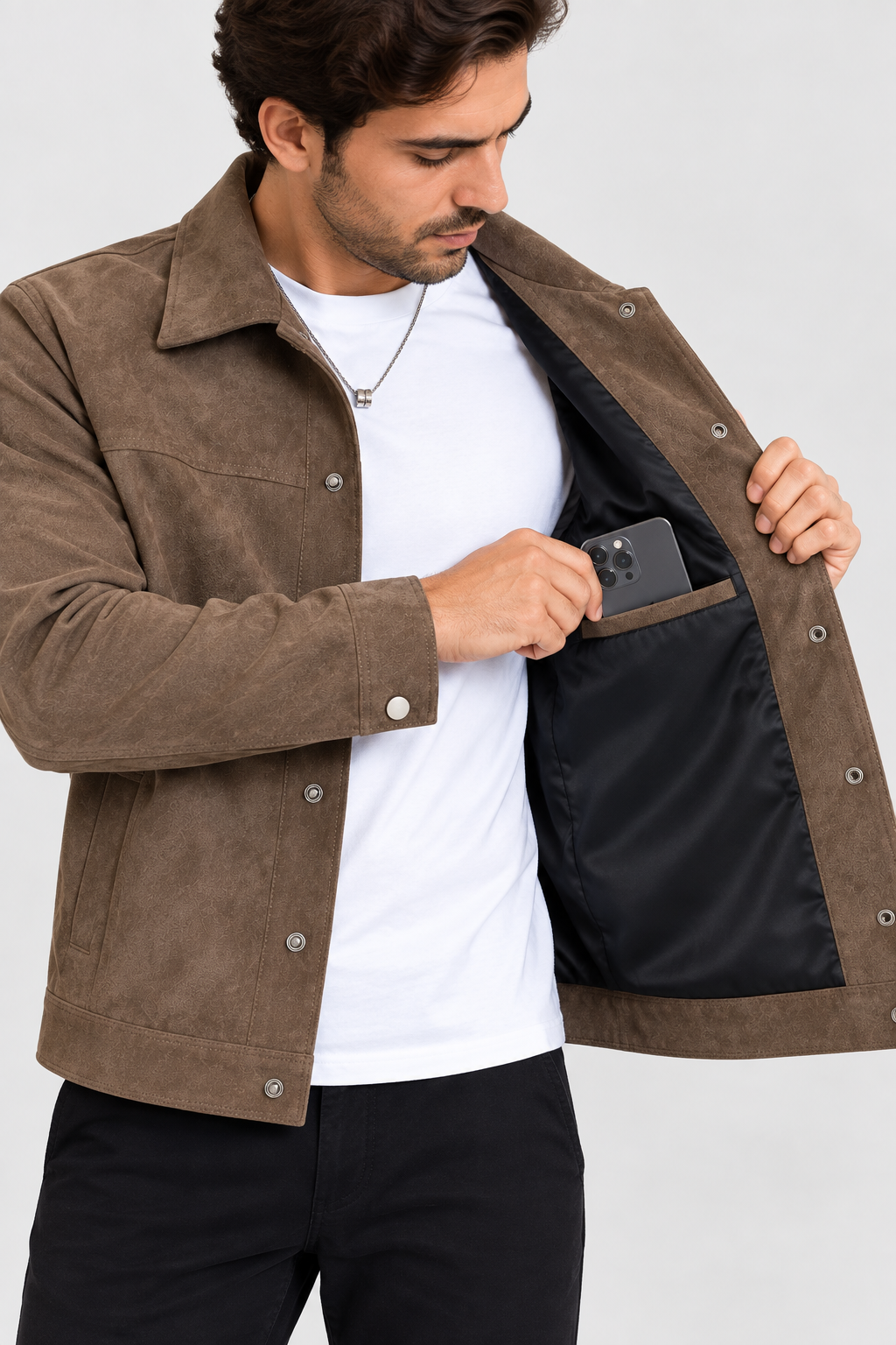 Casaco Heritage Suede Homem | WELL4FIT