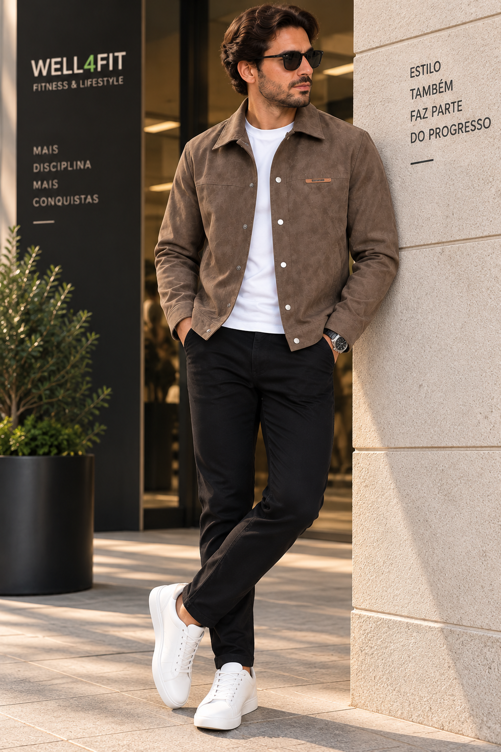 Casaco Heritage Suede Homem | WELL4FIT
