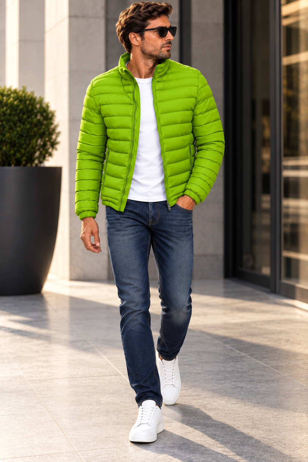 Casaco Urban Puffer Homem | Leve & Quente