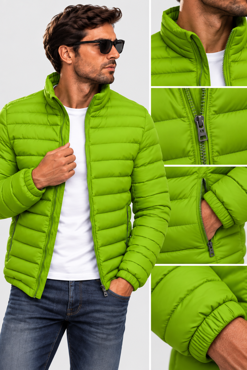 Casaco Urban Puffer Homem | Leve & Quente