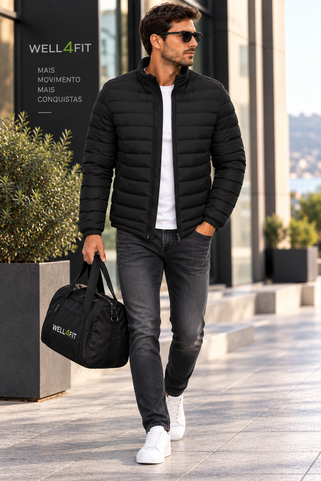 Casaco Urban Puffer Homem | Leve & Quente