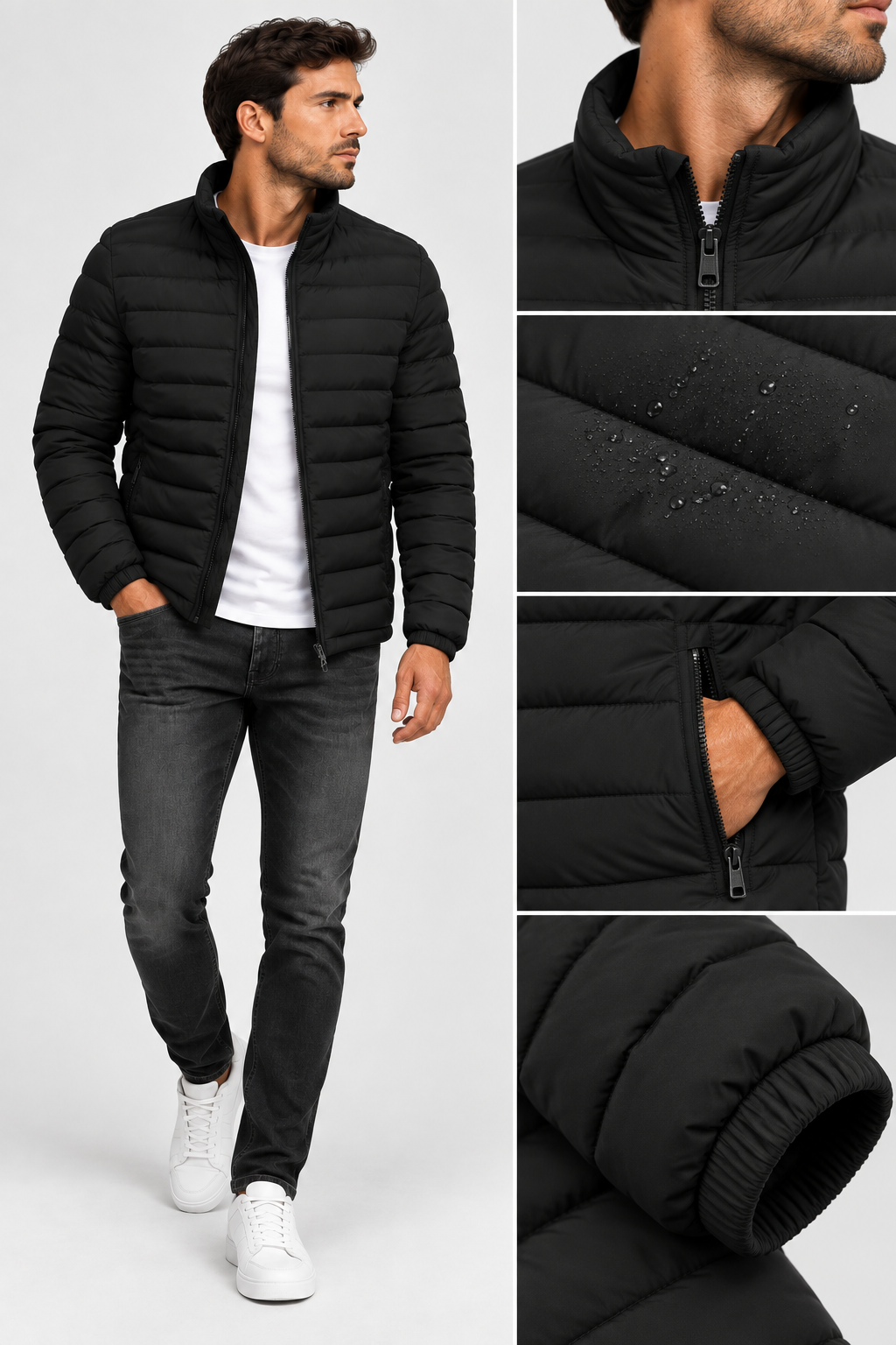 Casaco Urban Puffer Homem | Leve & Quente