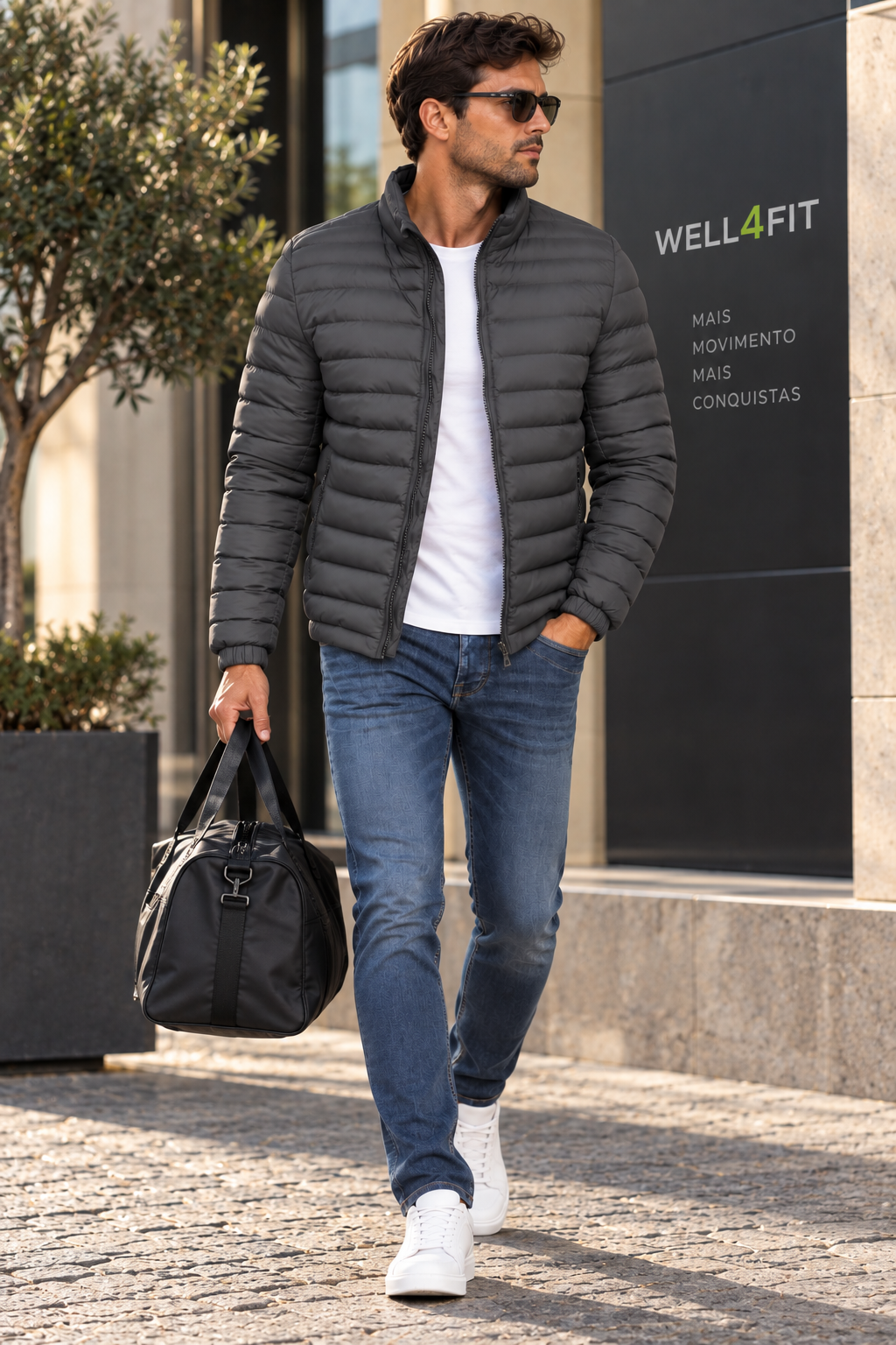 Casaco Urban Puffer Homem | Leve & Quente