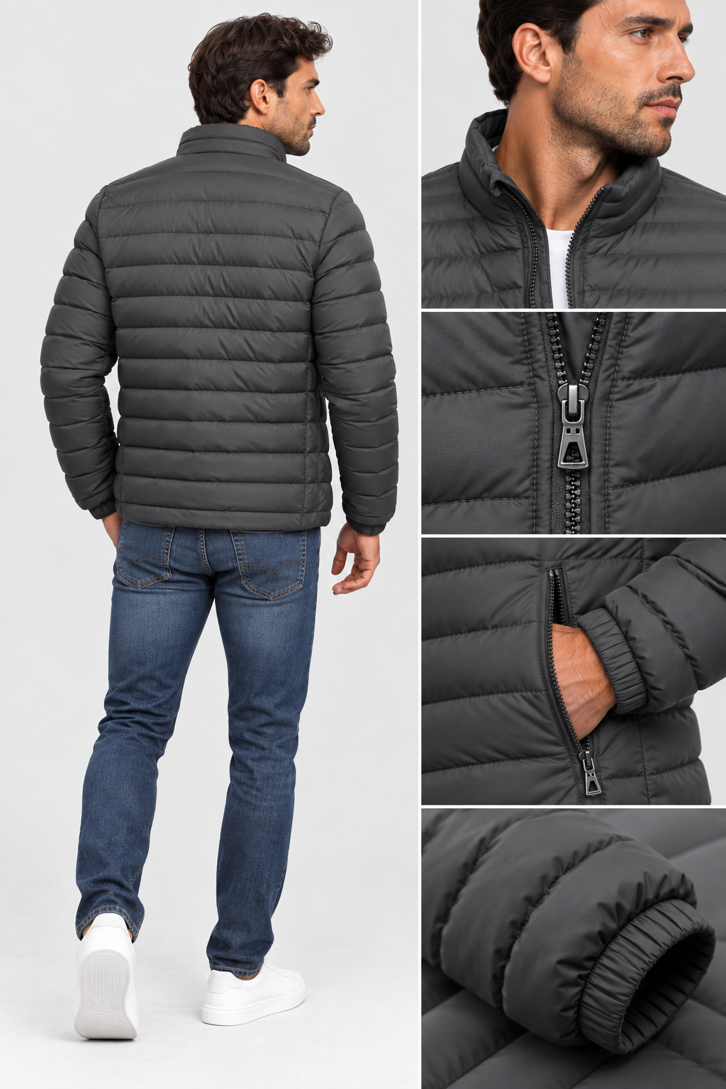 Casaco Urban Puffer Homem | Leve & Quente