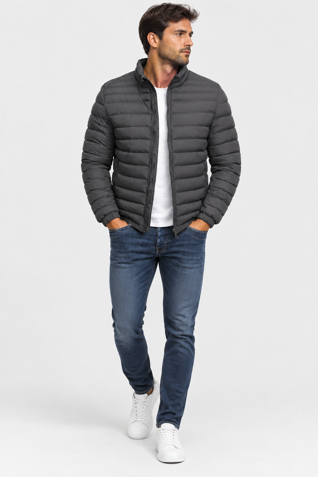 Casaco Urban Puffer Homem | Leve & Quente