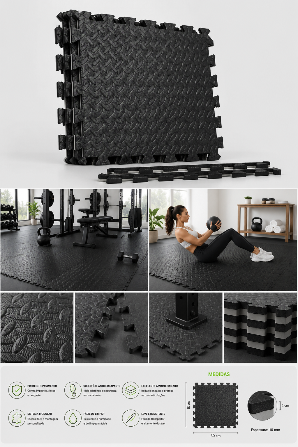 Tapete Modular de Proteção EVA WELL4FIT