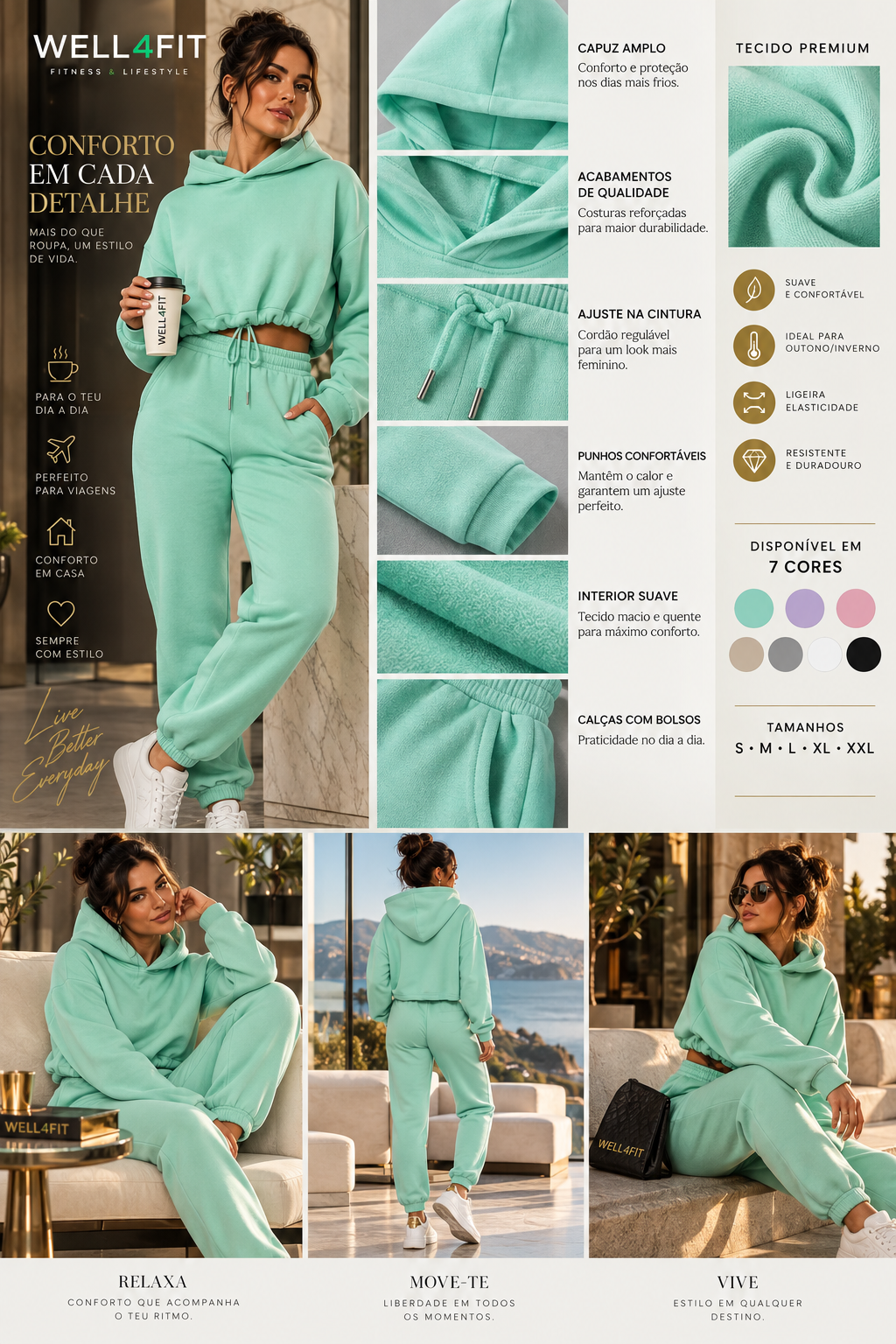 Conjunto Urban Comfort Mulher | WELL4FIT