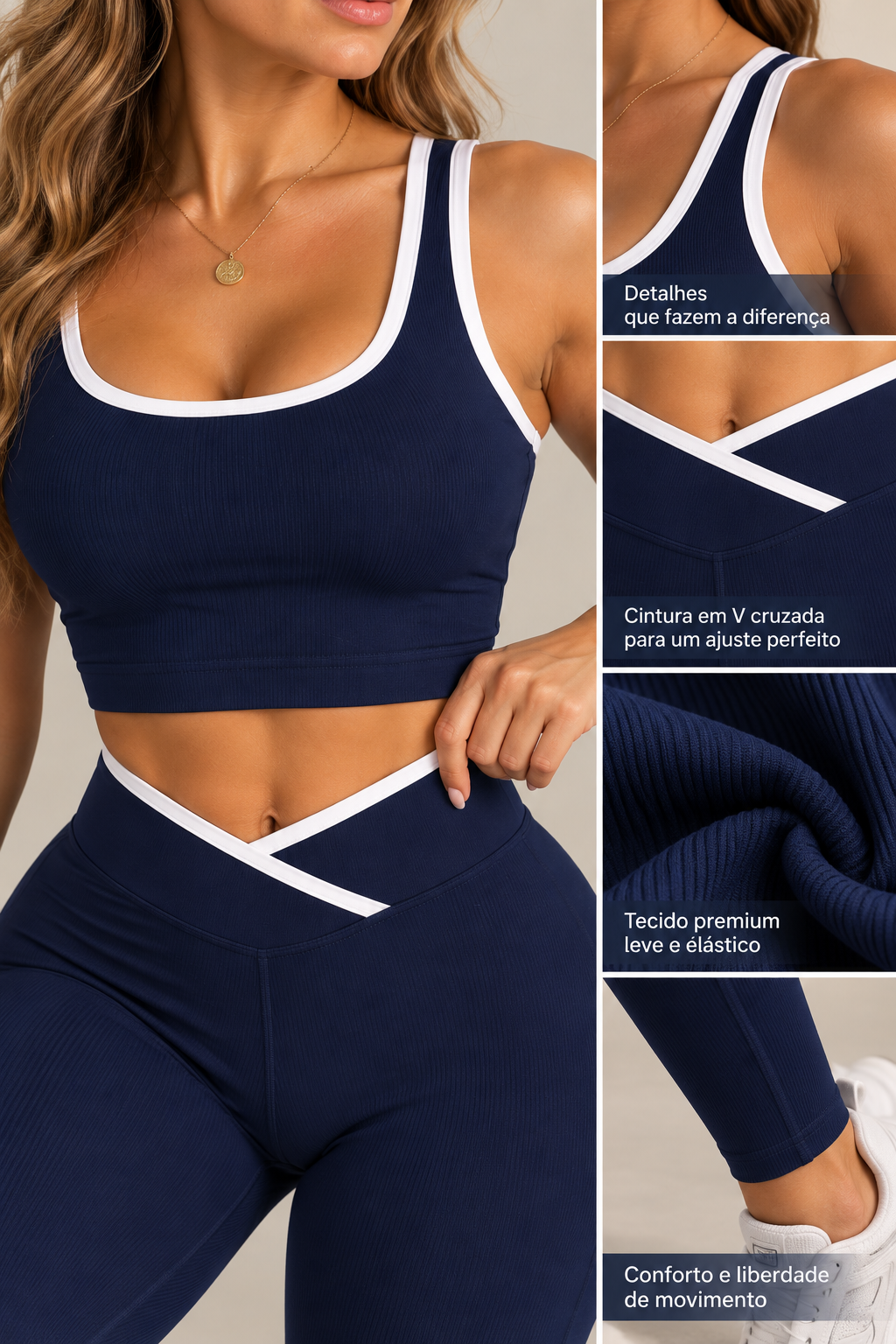 Conjunto Fitness Contrast V | Mulher