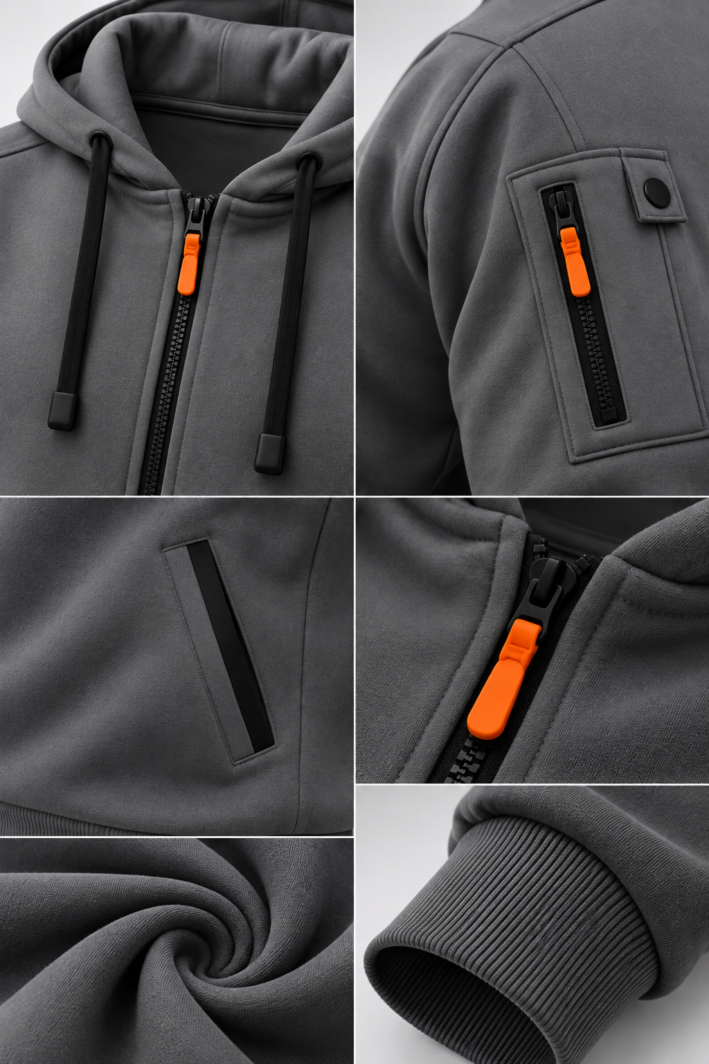 Hoodie Urban Zip Homem | WELL4FIT