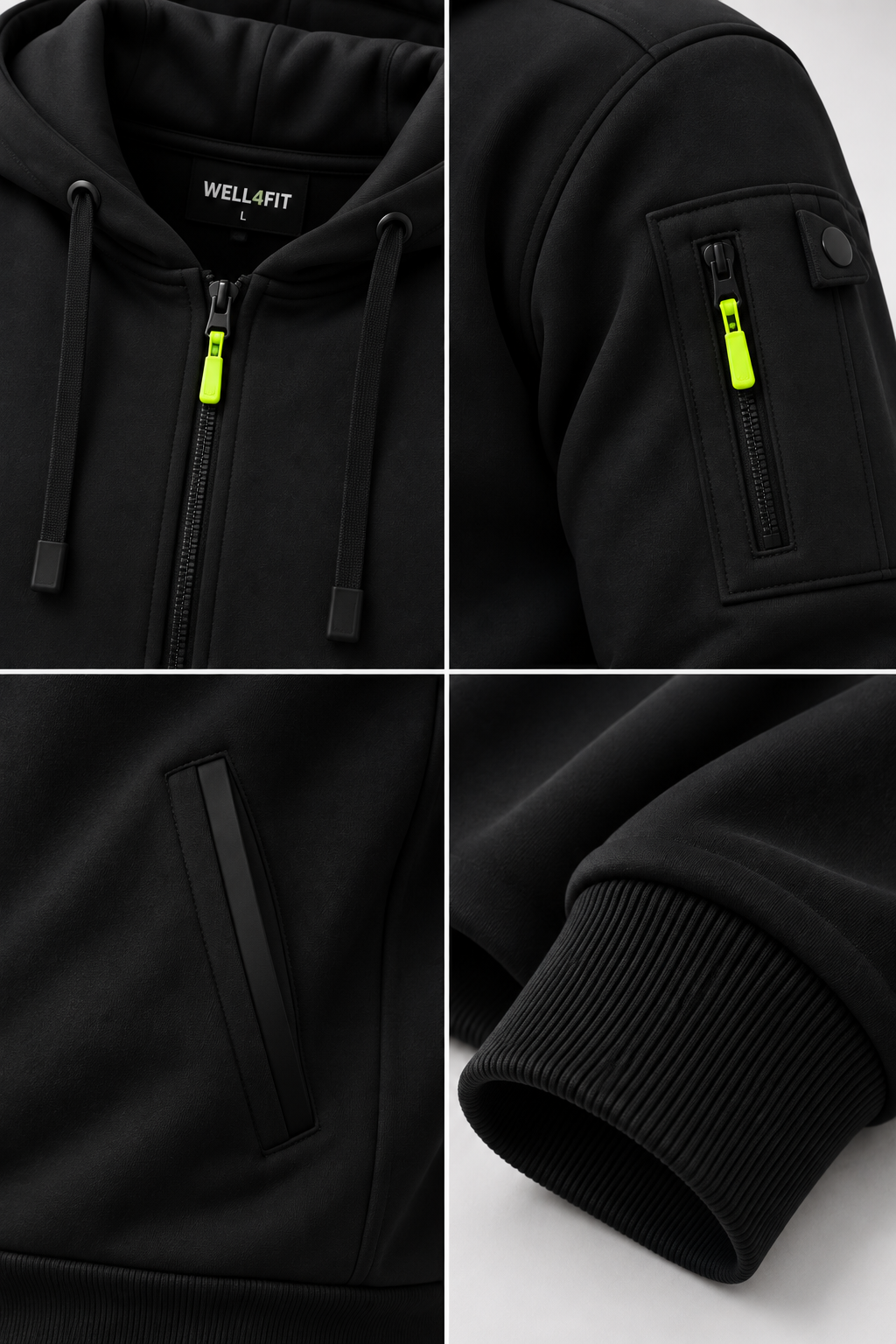 Hoodie Urban Zip Homem | WELL4FIT