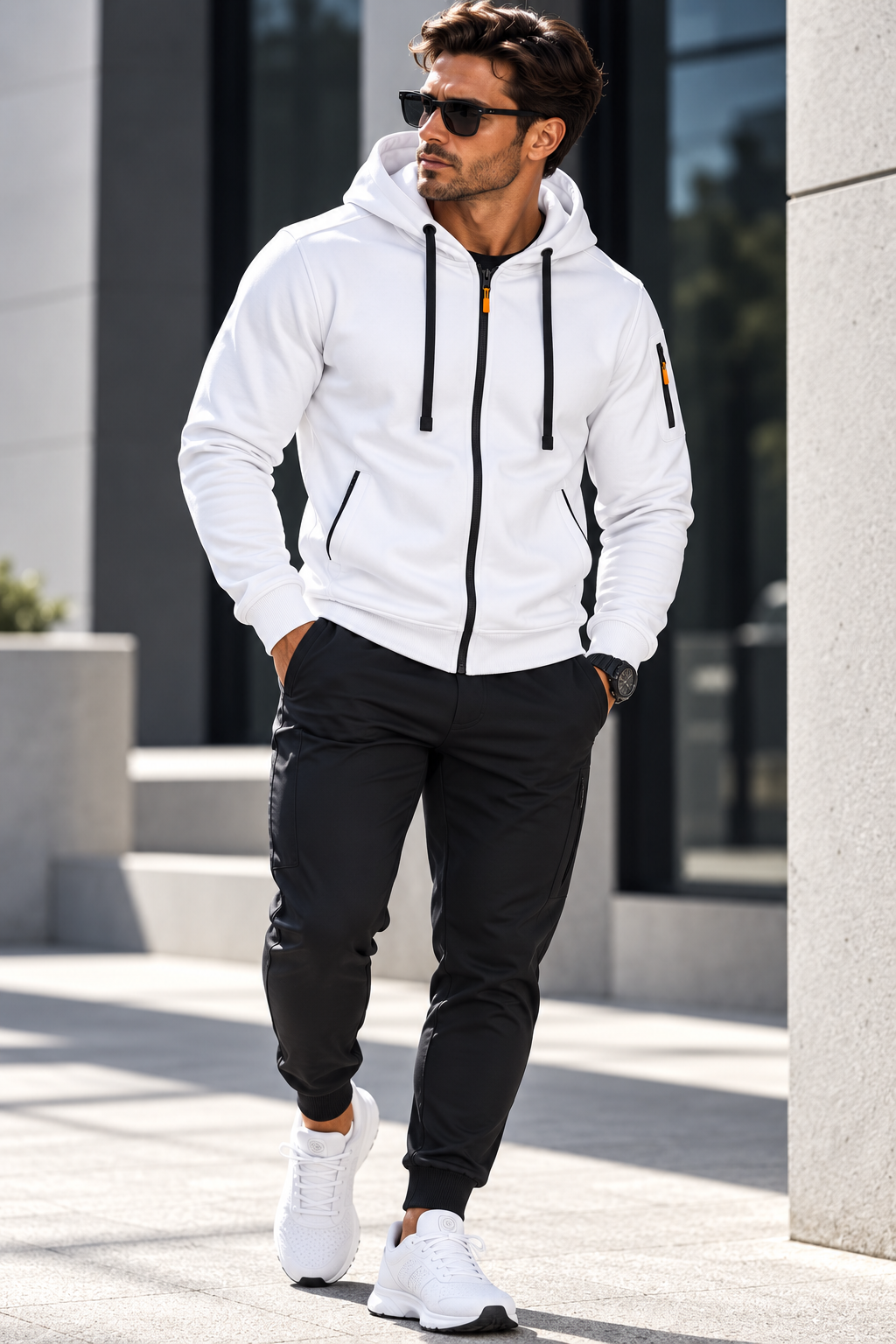 Hoodie Urban Zip Homem | WELL4FIT