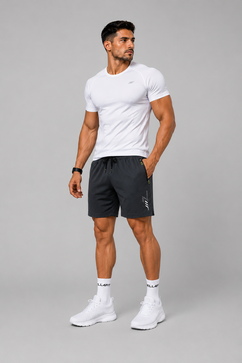 Calções Fitness Masculinos DryFit Pro | Secagem Rápida | WELL4FIT