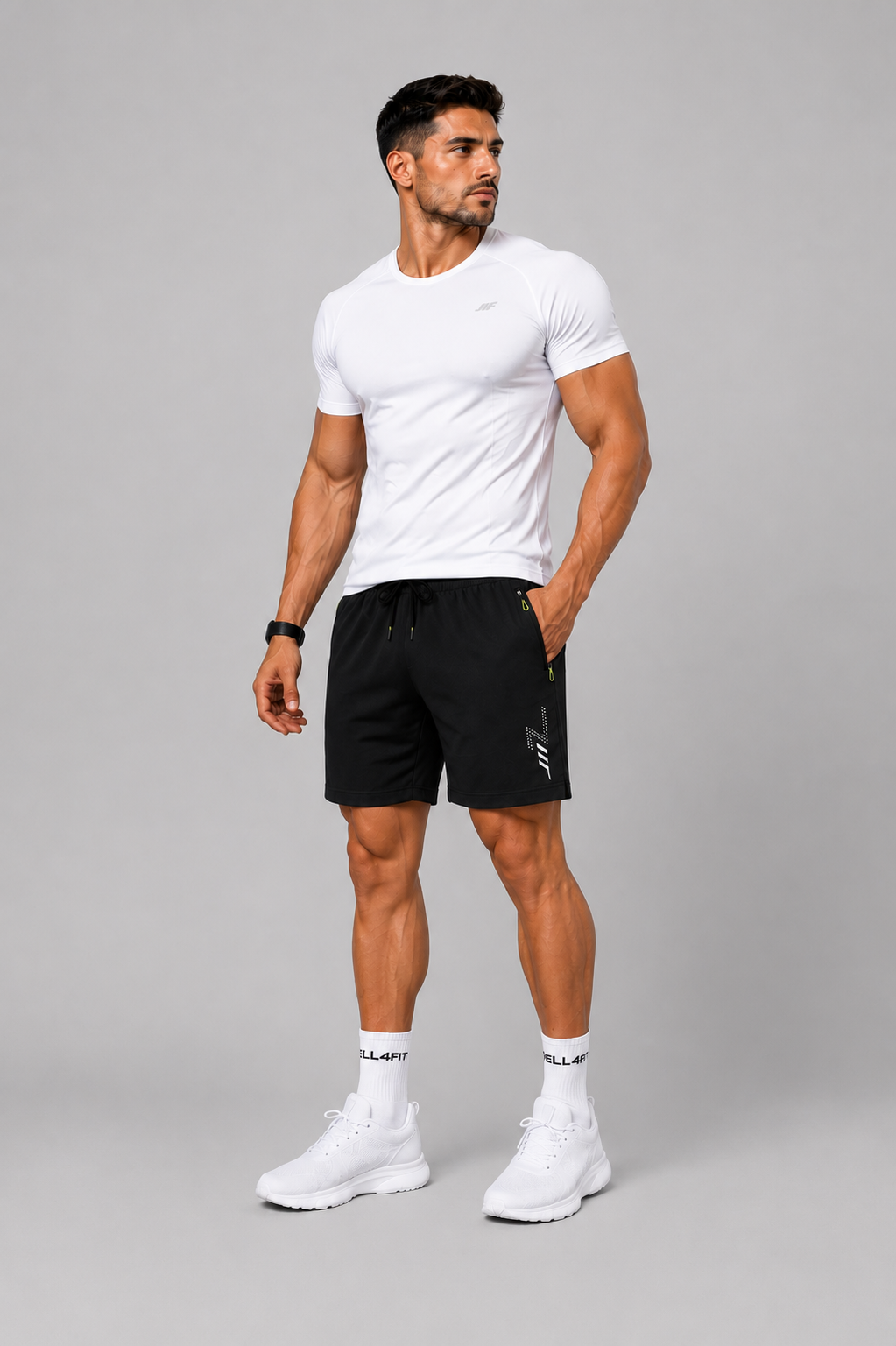 Calções Fitness Masculinos DryFit Pro | Secagem Rápida | WELL4FIT