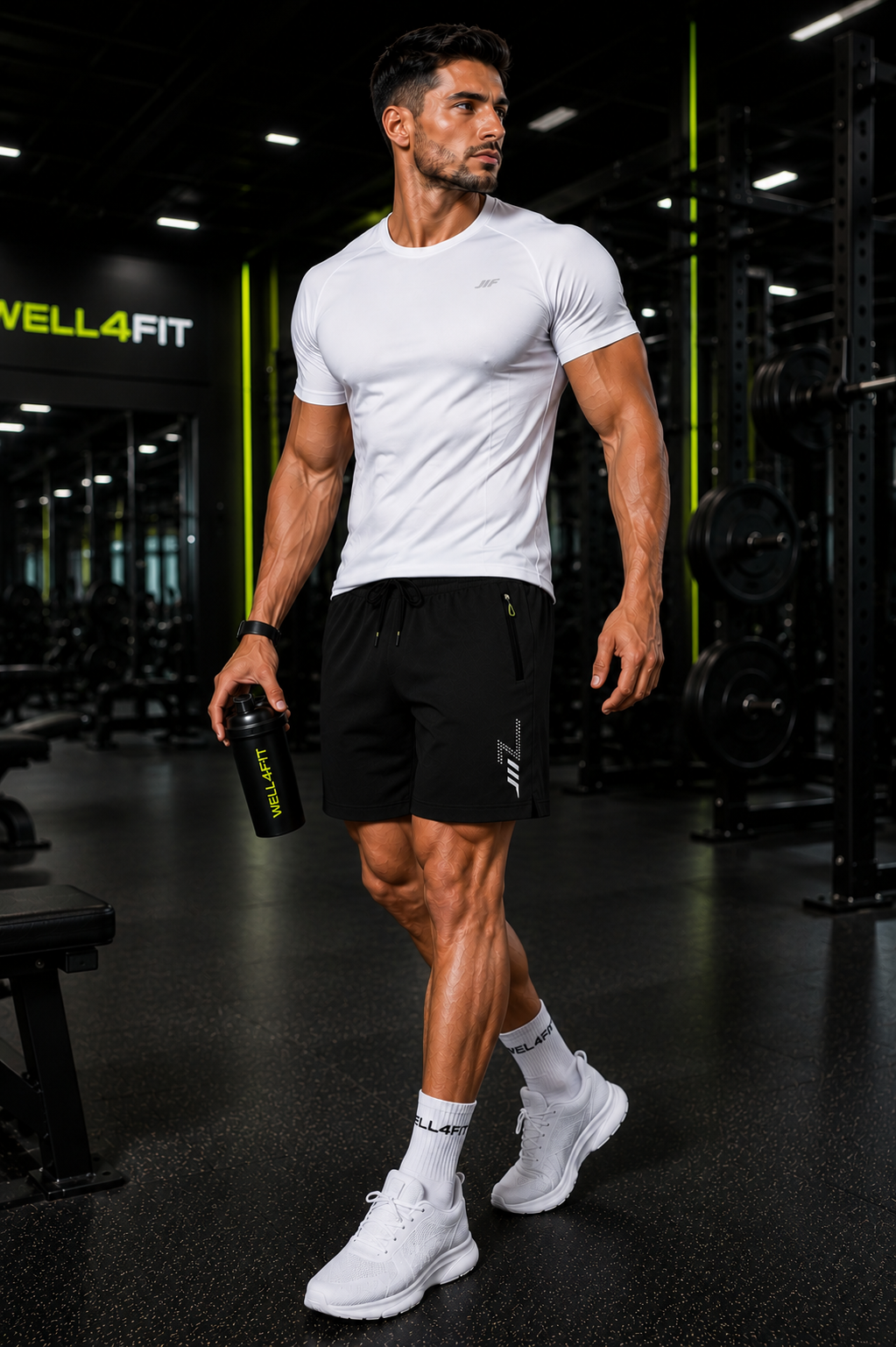 Calções Fitness Masculinos DryFit Pro | Secagem Rápida | WELL4FIT