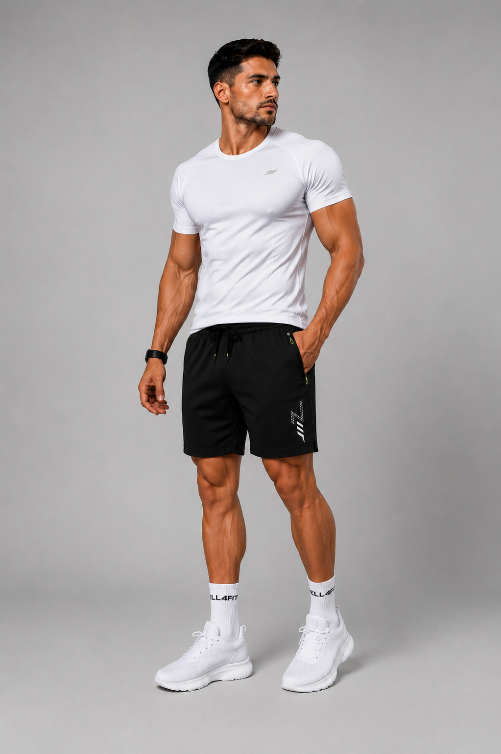 Calções Fitness Masculinos DryFit Pro | Secagem Rápida | WELL4FIT