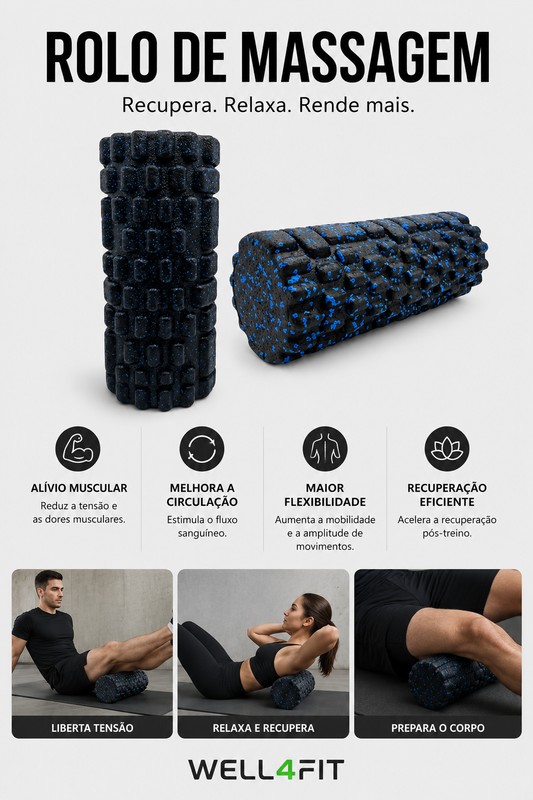 EPP Muscle Massage Roller 33cm – Ideal for Yoga, Pilates and Recovery