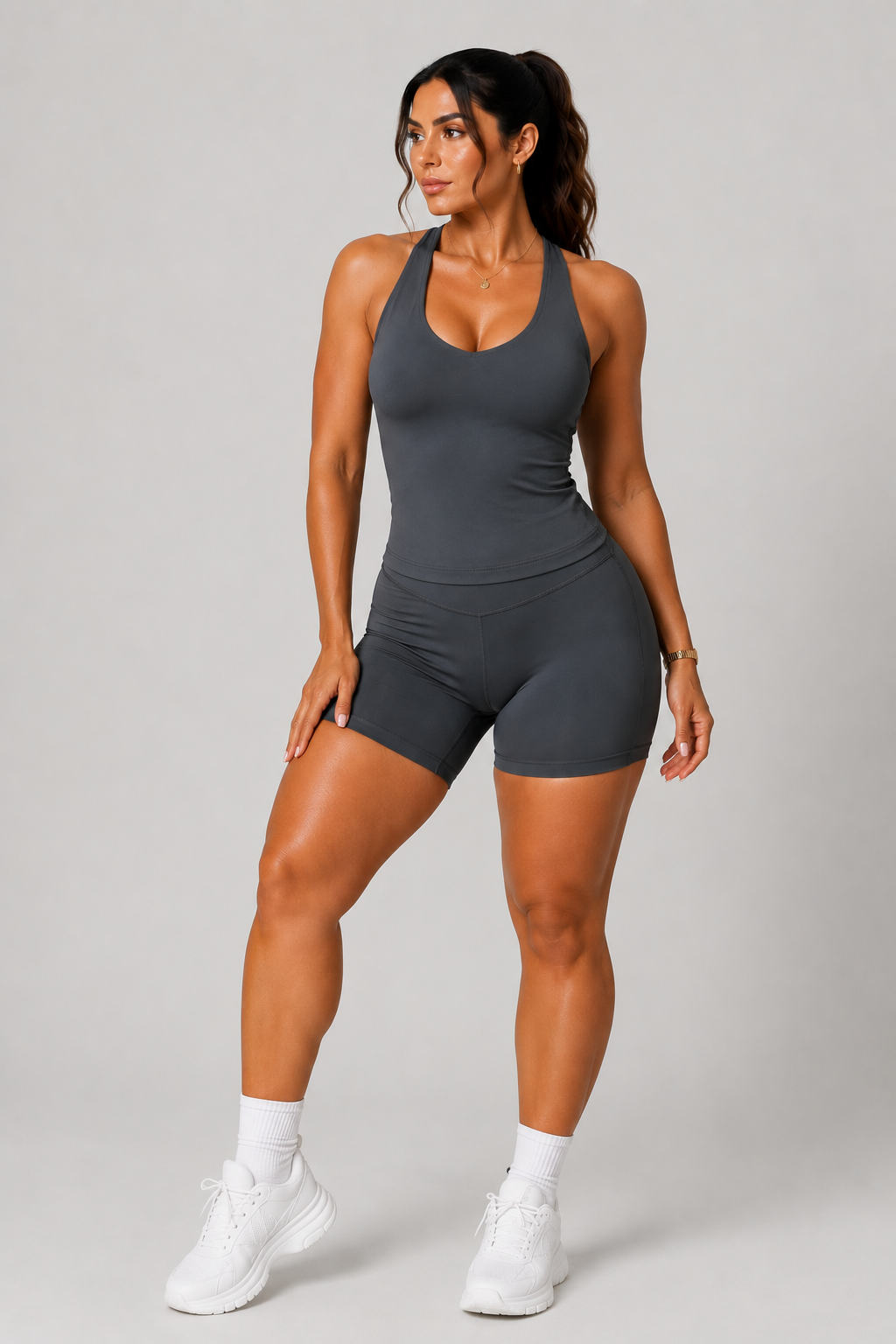 Conjunto Fitness Sem Mangas WELL4FIT