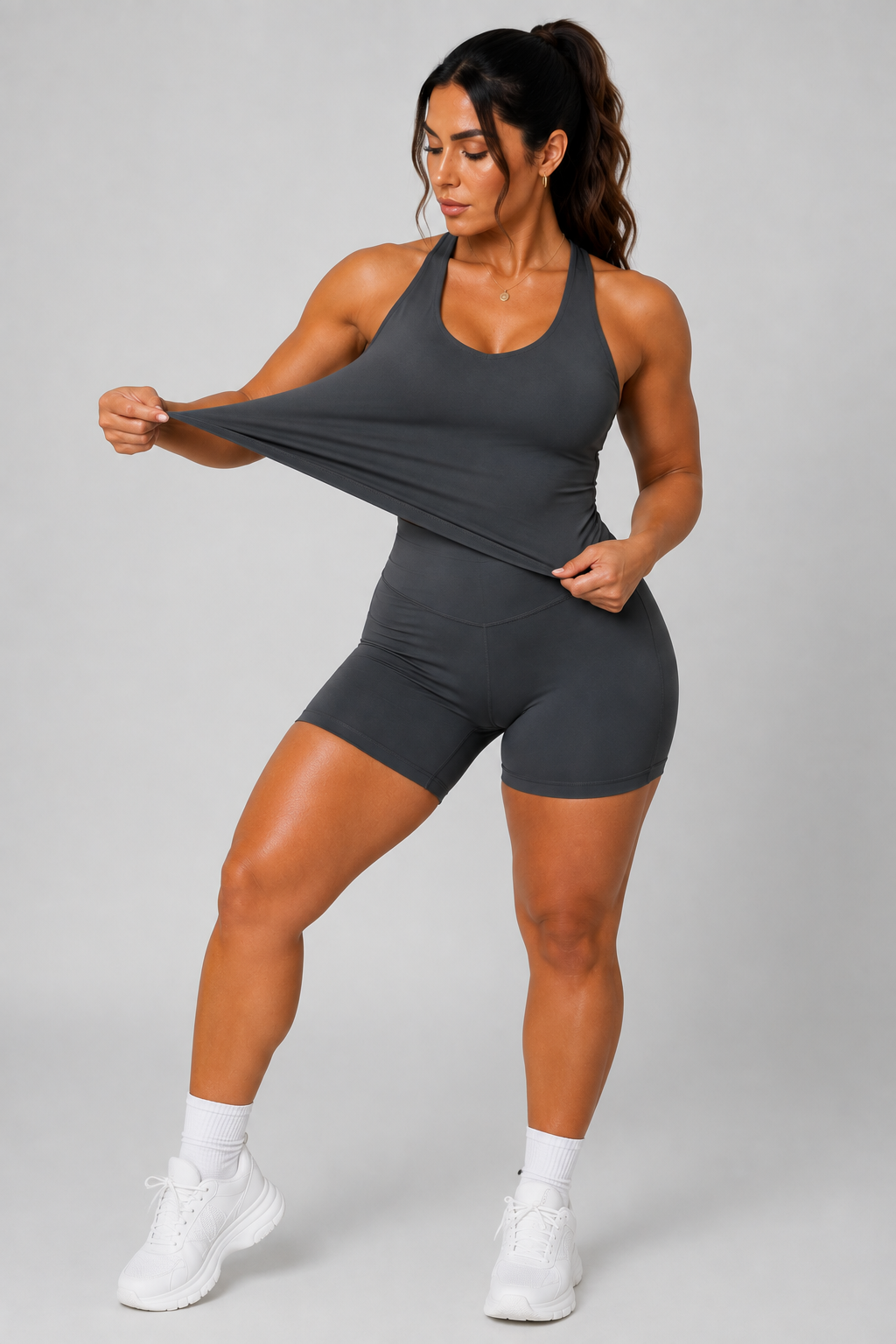 Conjunto Fitness Sem Mangas WELL4FIT