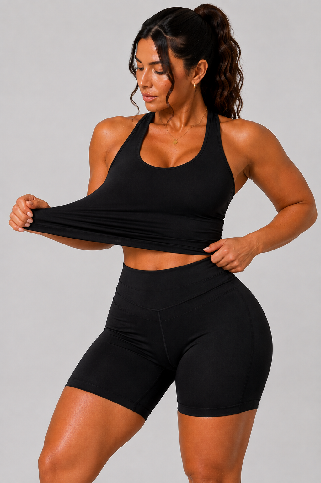 Conjunto Fitness Sem Mangas WELL4FIT