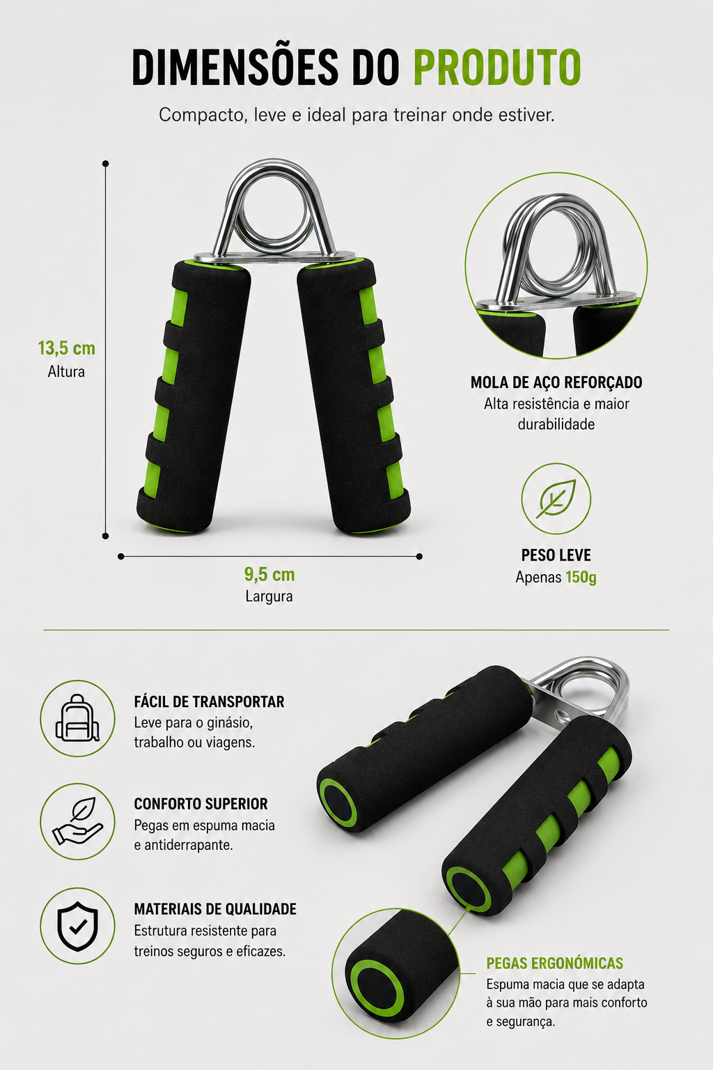 Mola de Mão para Fitness WELL4FIT