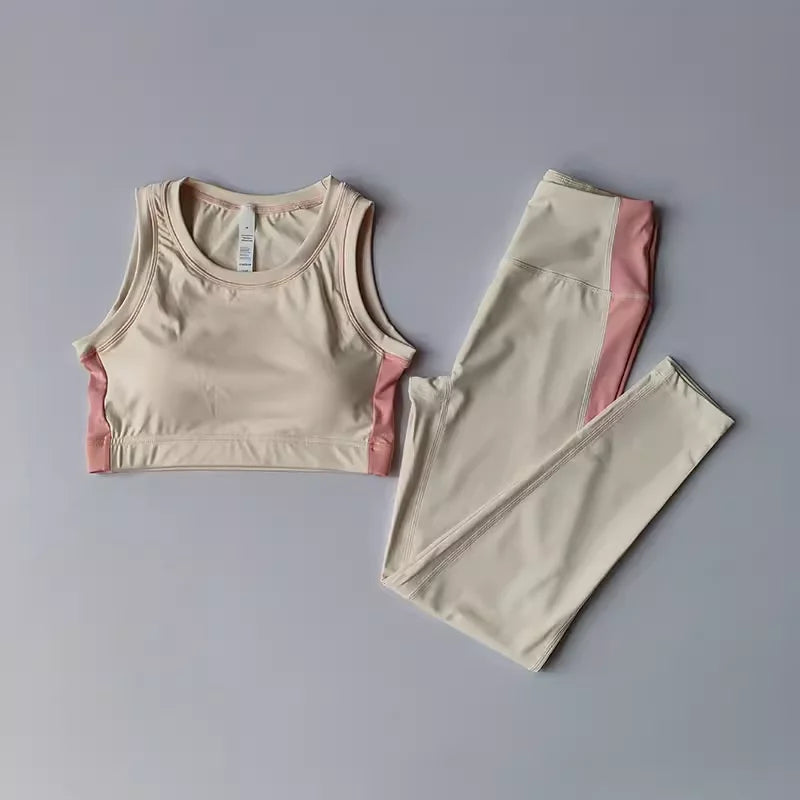 Conjunto Yoga Feminino Premium Top & Leggings de Alta Performance