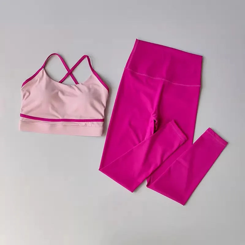 Conjunto Yoga Feminino Premium Top & Leggings de Alta Performance