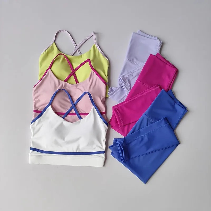Conjunto Yoga Feminino Premium Top & Leggings de Alta Performance