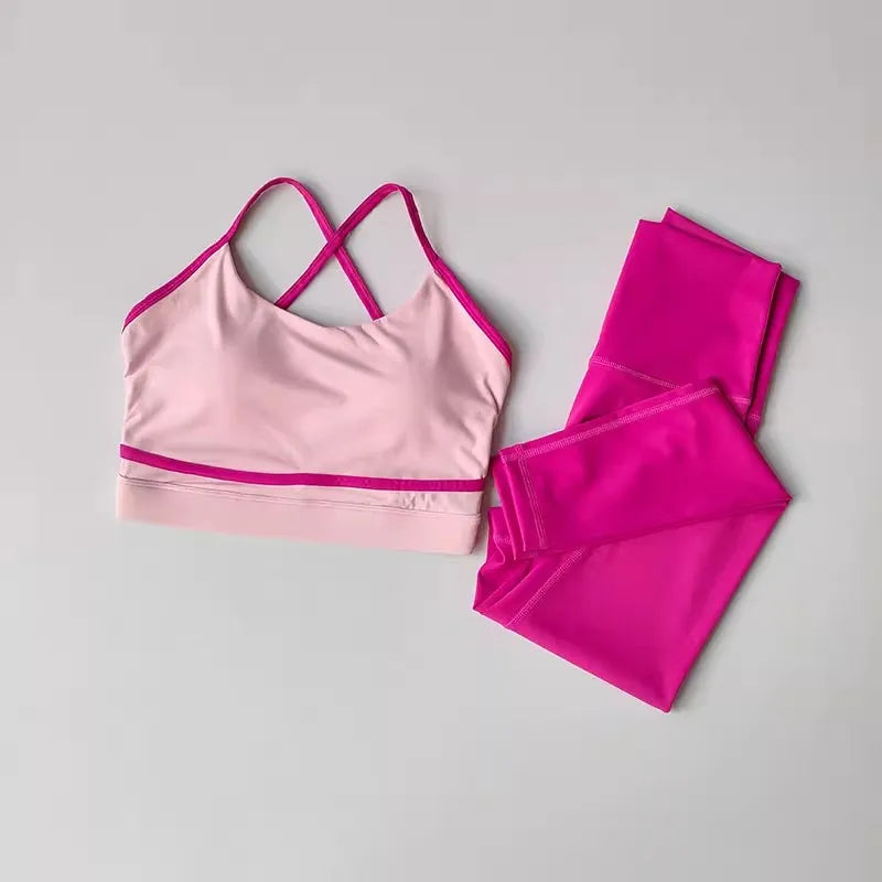 Conjunto Yoga Feminino Premium Top & Leggings de Alta Performance