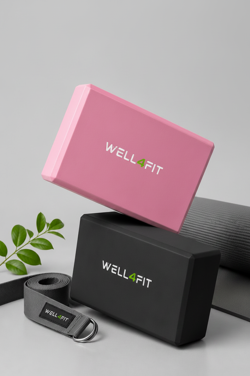 Blocos de Yoga WELL4FIT - Ajuste de Cores e Proporções