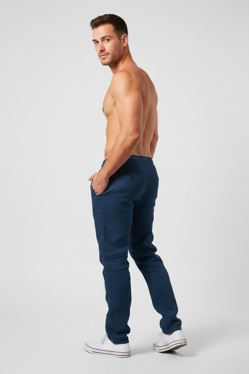 Calça Azul Escuro - Costas