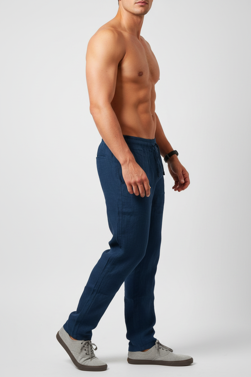 Calça Azul Escuro - Lateral