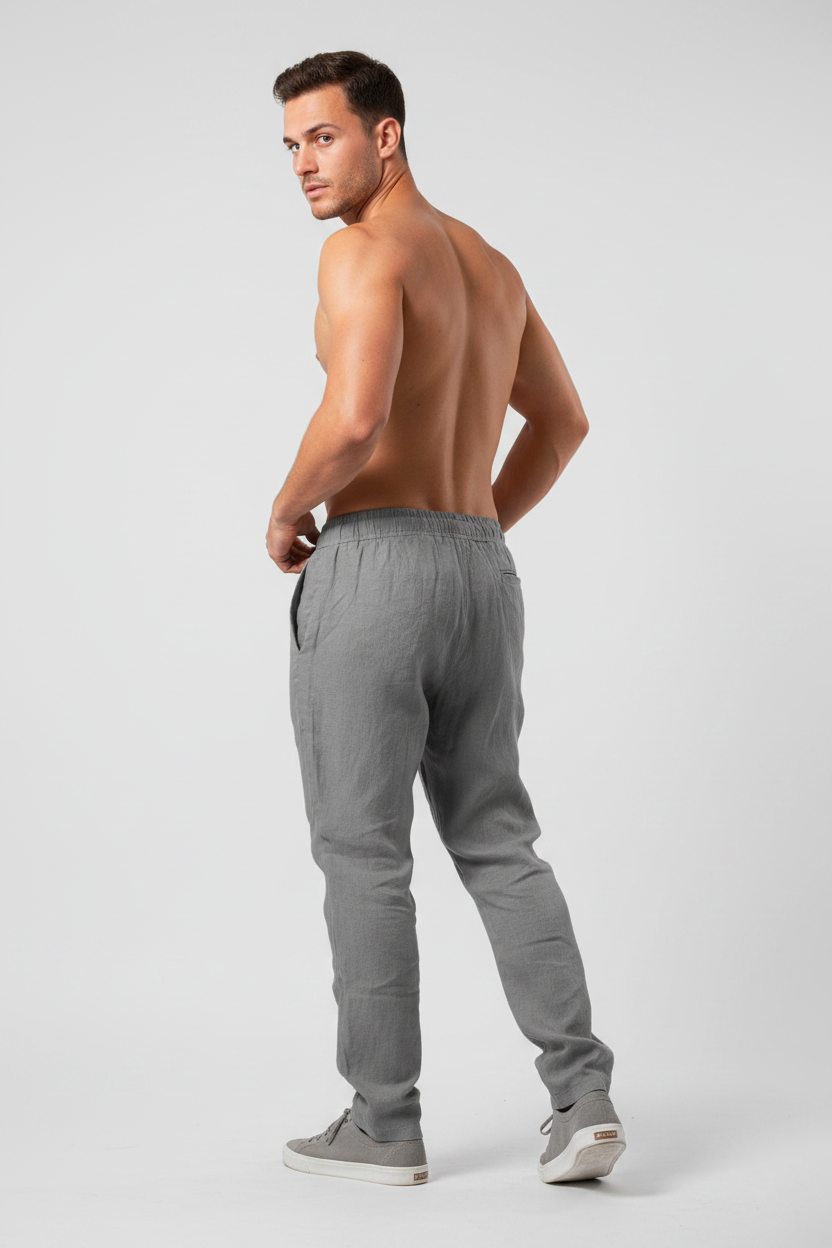Calça Cinza - Costas