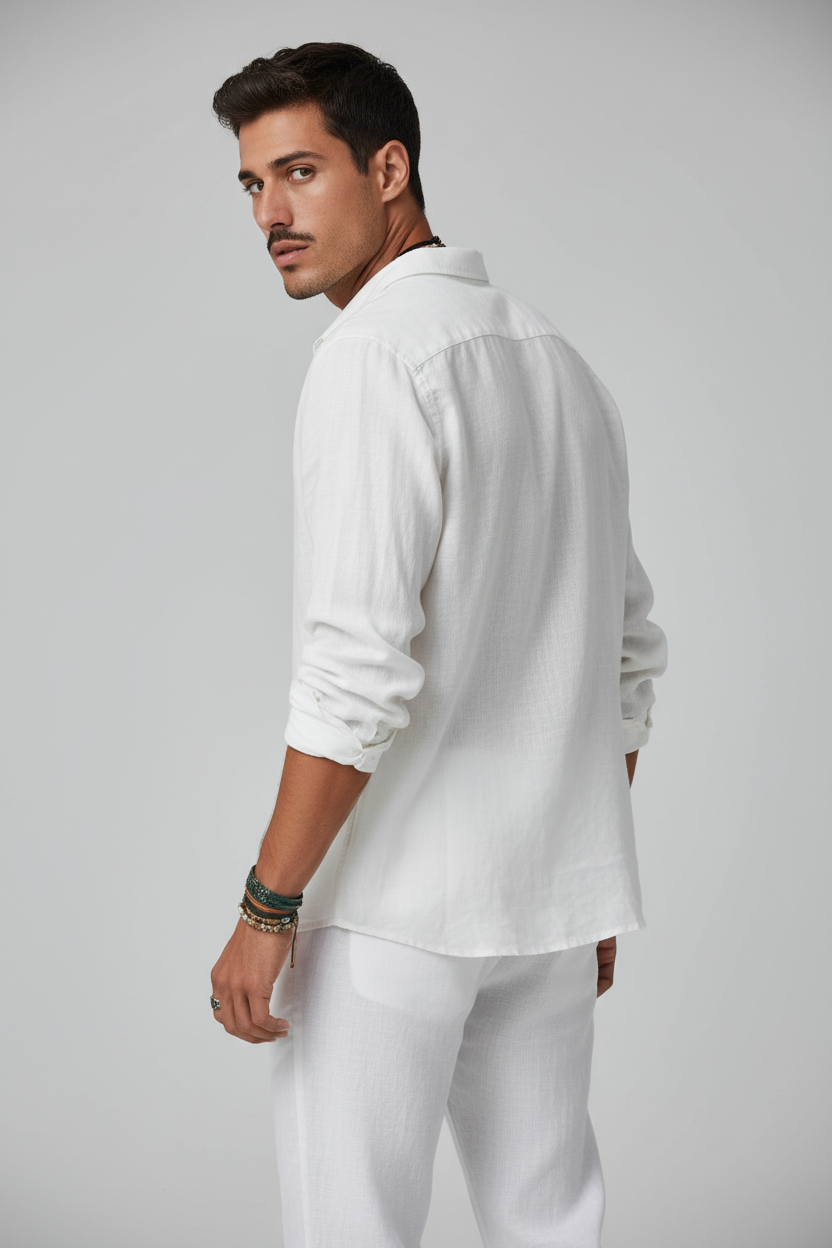 Camisa Branca - Meia Costas