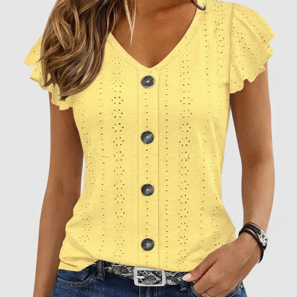 Top de Verão BEATRIZ com decote em V