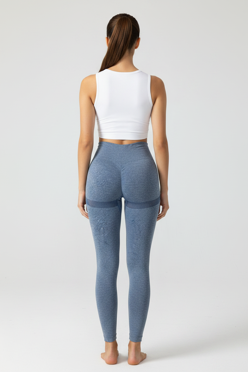 Leggings Azul - Costas