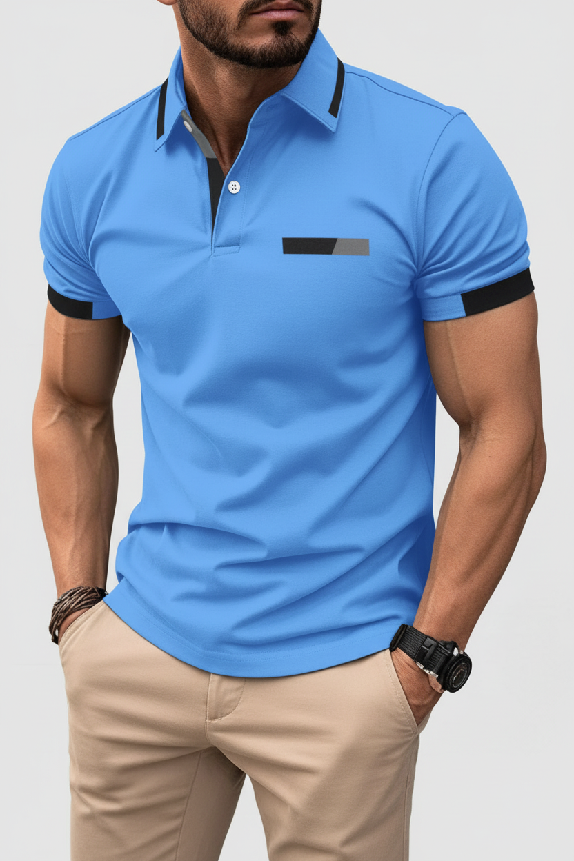 Polo Azul - Close Up