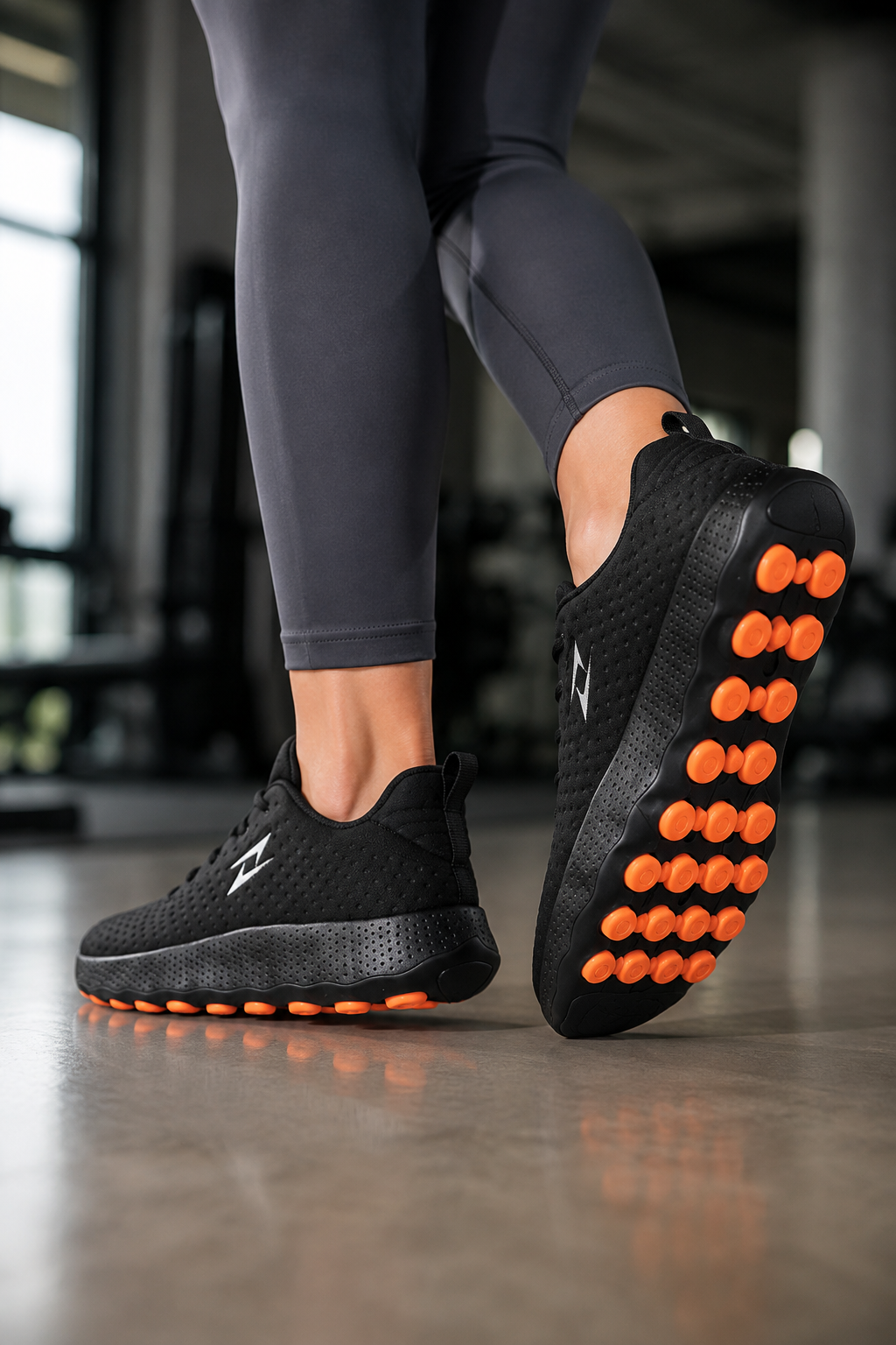 Sapatilhas Air Motion preto para caminhada e uso diário