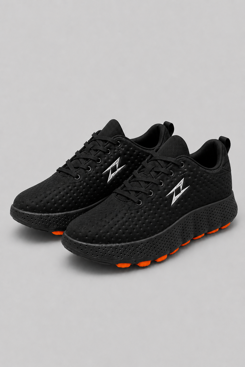 Sapatilhas femininas Air Motion pretas leves e respiráveis