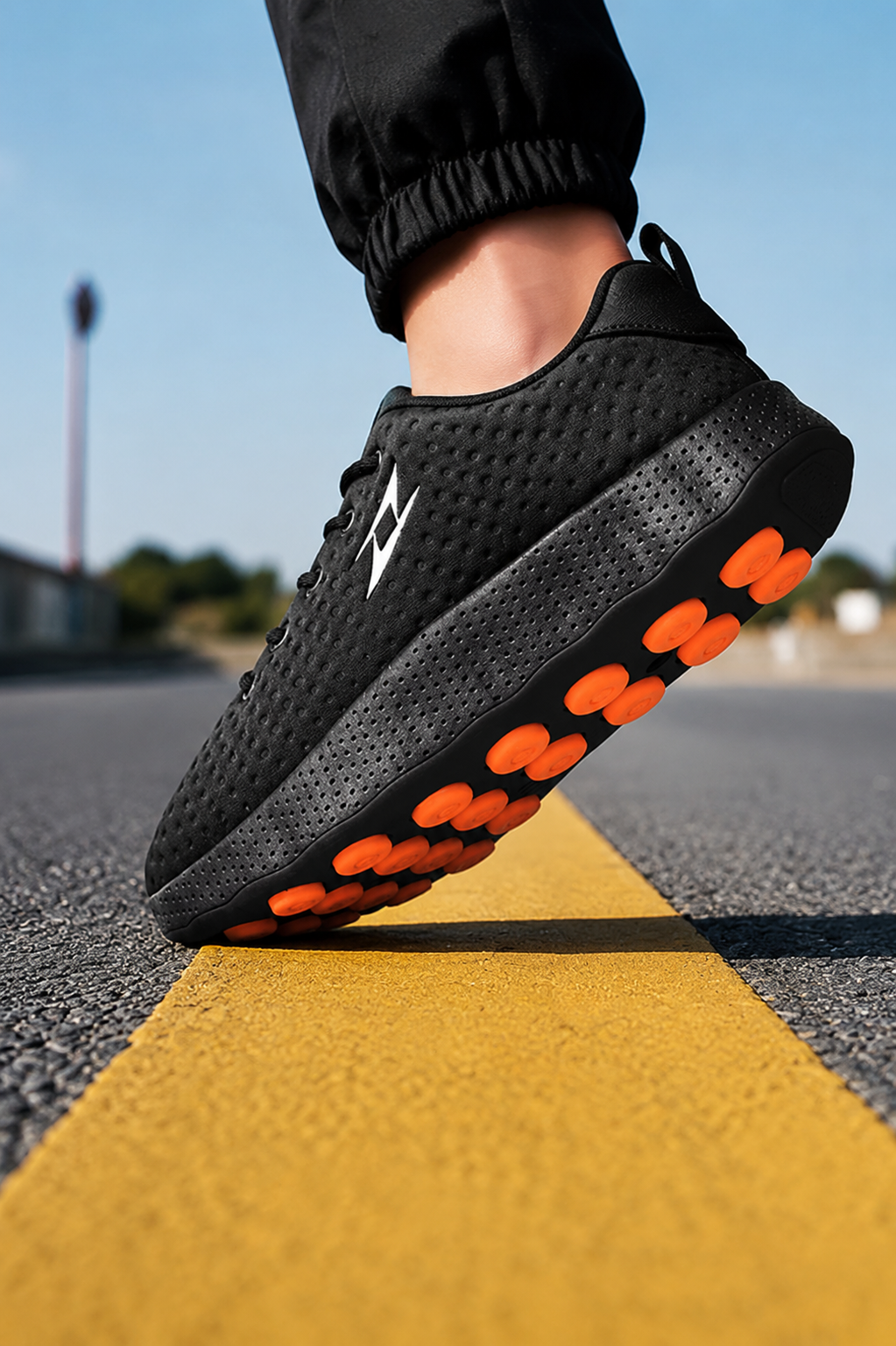 Sapatilhas Air Motion preto para caminhada e uso diário