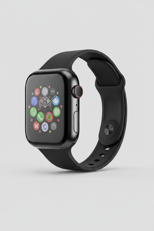 Smartwatch Vista Lateral com Coroa